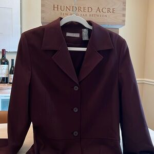 Fine Kate Hill jacket. Deep plum. Jacket for a pro.